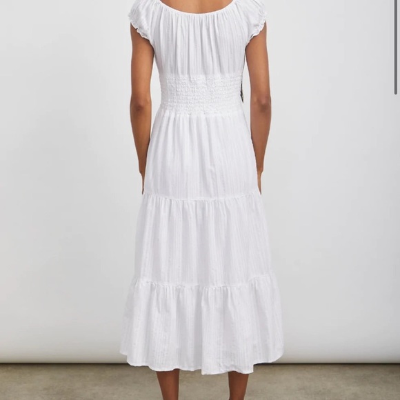 Rails Daria Midi Dress- White Powder Stripe - Picture 3 of 6